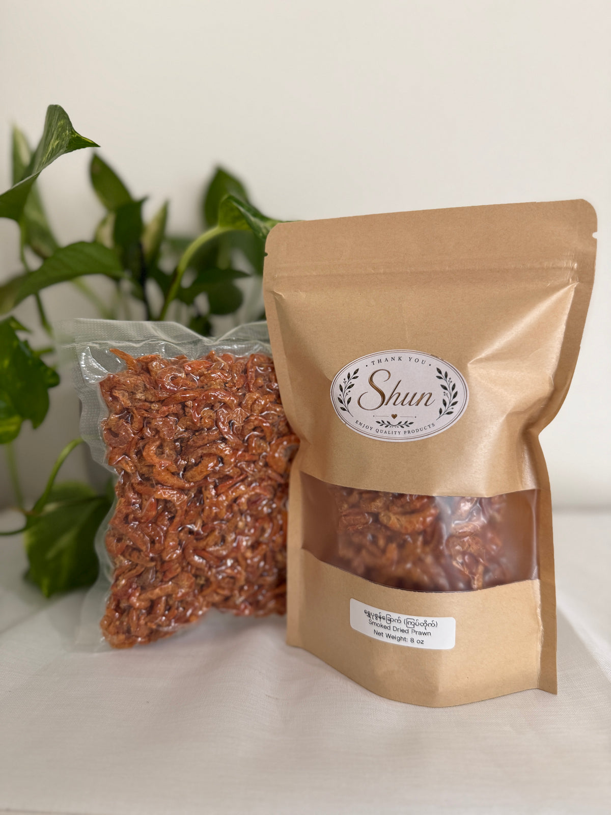 Shun Premium Smoked Dried Shrimp-ရွှန်း ရွှေပုစွန်ကြပ်တိုက်ခြောက်