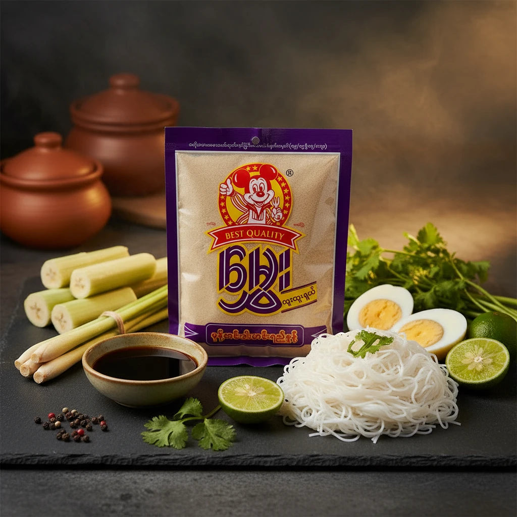 Hmwe Mohinga Powder - မွှေး မုန့်ဟင်းခါးဟင်းရည်မှုန့်