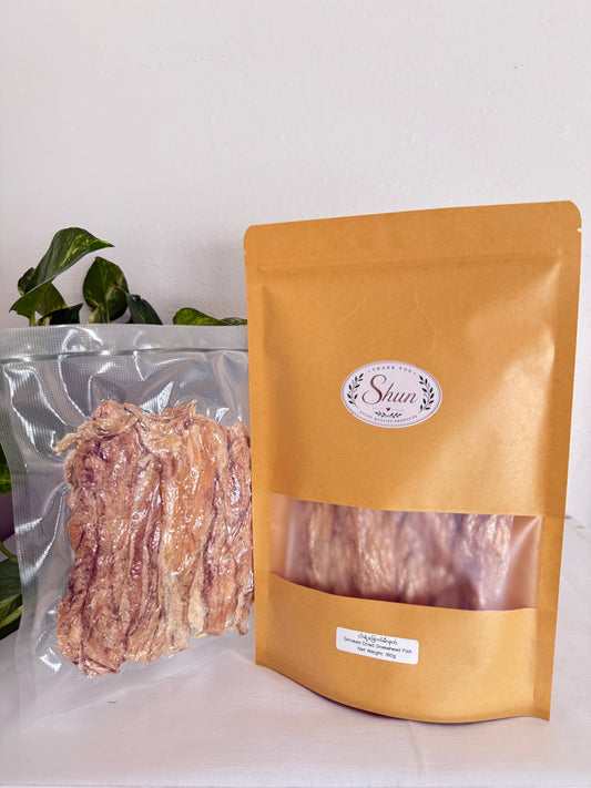 Shun Smoked Dried Snakehead Fish - ရွှန်း ငါးရံ့ခြောက်မီးဖုတ် (160g)
