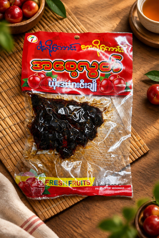 War Loe Kaung Preserved Plum Seedless - ဝါးလို့ကောင်း အစေ့လွတ်ဇီးချို