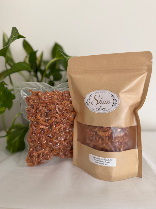 Shun Premium Smoked Dried Shrimp-ရွှန်း ရွှေပုစွန်ကြပ်တိုက်ခြောက်