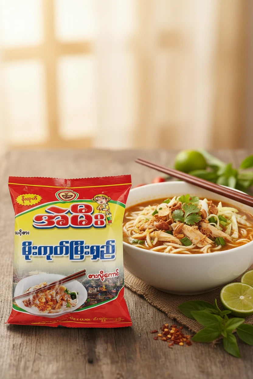 A Mee Mogok Mee Shay Noodle - အဲမီးမိုးကုတ်မြီးရှည်