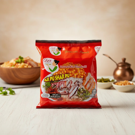 Cho’s Ah Pu Shar Pu Instant Rice Vermicelli Spicy - ချို အာပူလျှာပူ